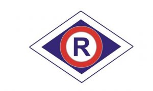 Znak Wydziału Ruchu Drogowego , litera R