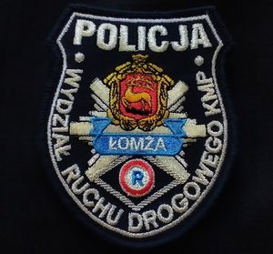 Naszywka Wydział Ruchu Drogowego Komenda Miejska Policji w Łomży