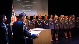 Przemowa Komendanta Miejskiego Policji w Łomży