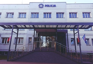 budynek komendy policji w Łomży