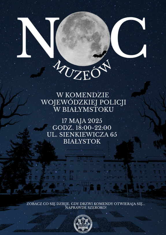 noc muzeów w Komendzie Wojewódzkiej Policji w Białymstoku