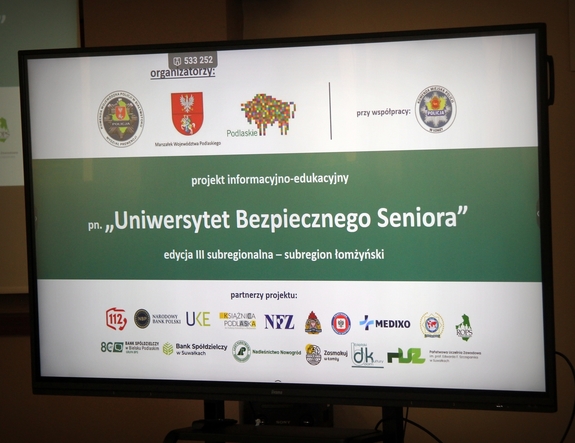 „UNIWERSYTET BEZPIECZNEGO SENIORA" INAUGURACJA W ŁOMŻY