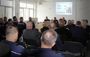 odprawa roczna z udziałem Zastępcy Komendanta Wojewódzkiego Policji w Białymstoku i zaproszonych gości