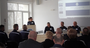 odprawa roczna z udziałem Zastępcy Komendanta Wojewódzkiego Policji w Białymstoku i zaproszonych gości