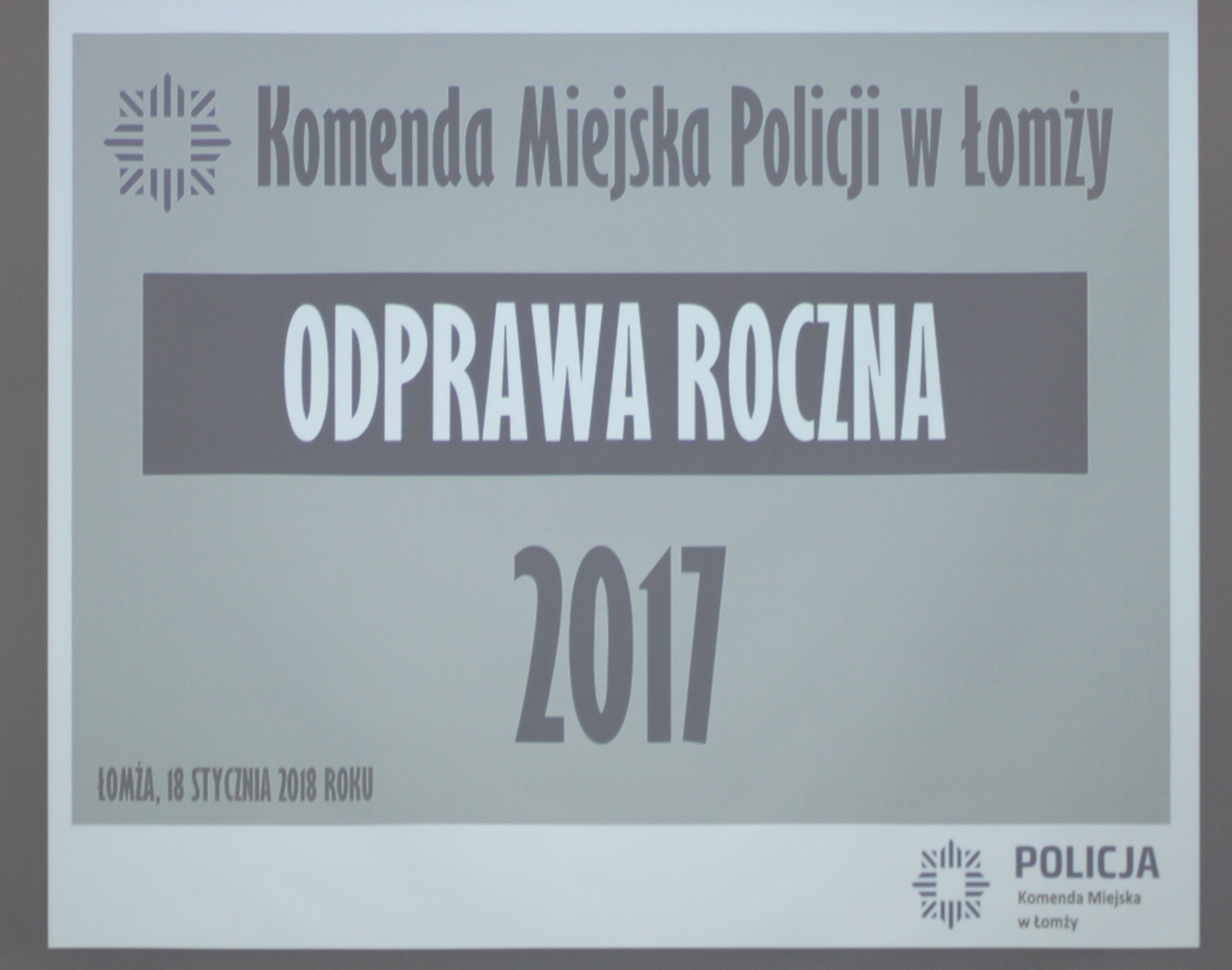 Odprawa Roczna W Komendzie Miejskiej Policji W Łomży Informacje Kmp Łomża 2113